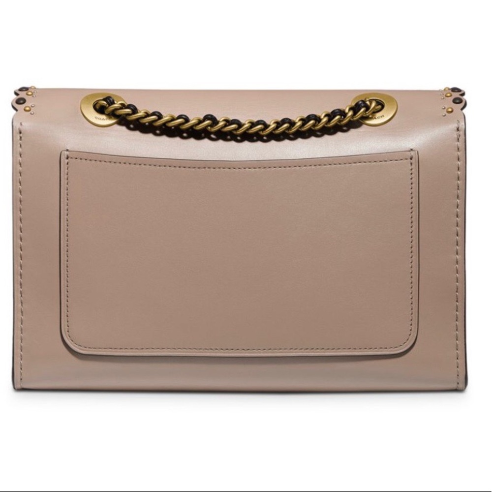 COACH  PORKER  COLOR-BLOCK RIVET SHOULDER BAG - Picture 2 of 4